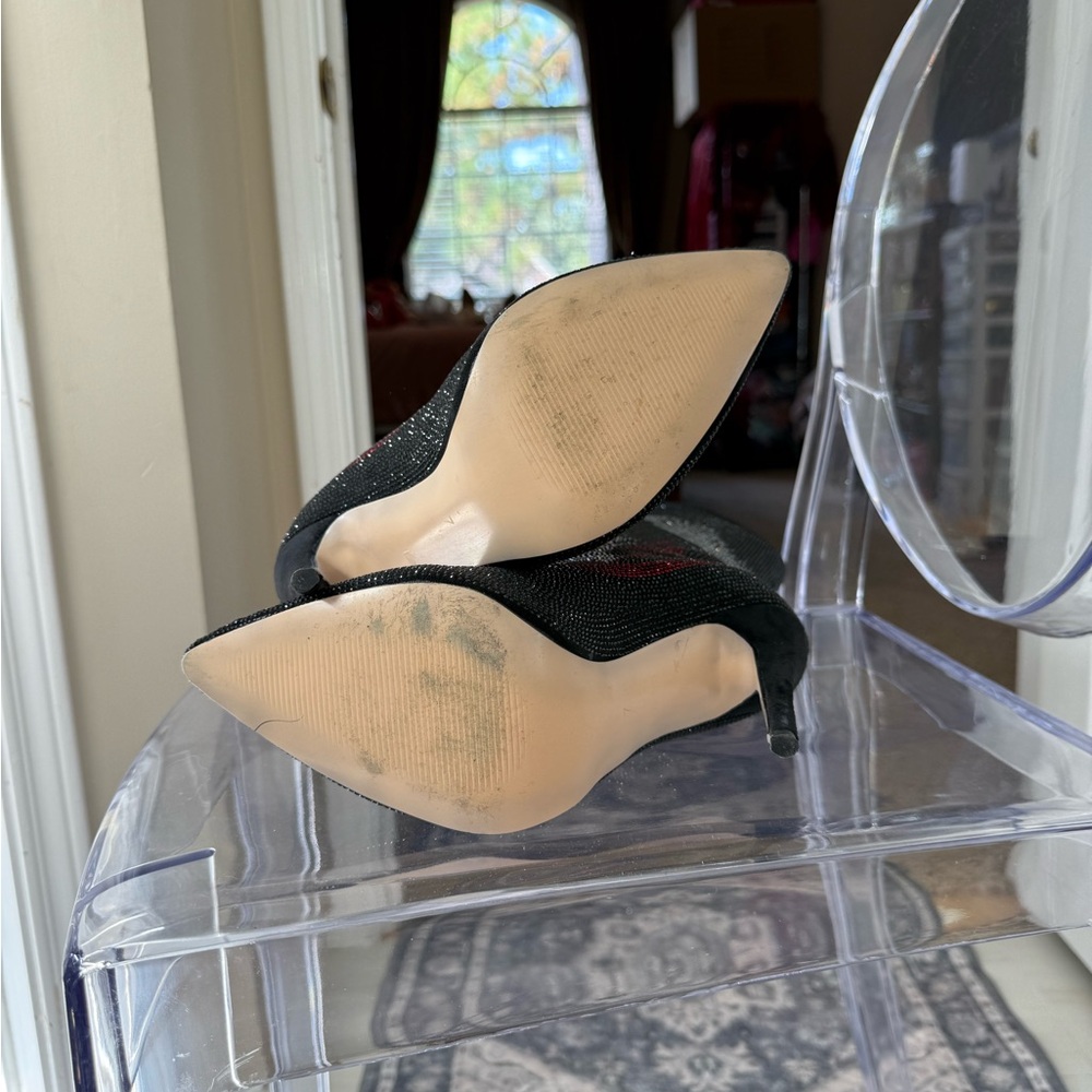 Embellished Crystals Azalea Wang ankle Boots with sexy sculls & flames 🔥Size 7 - Picture 5 of 11